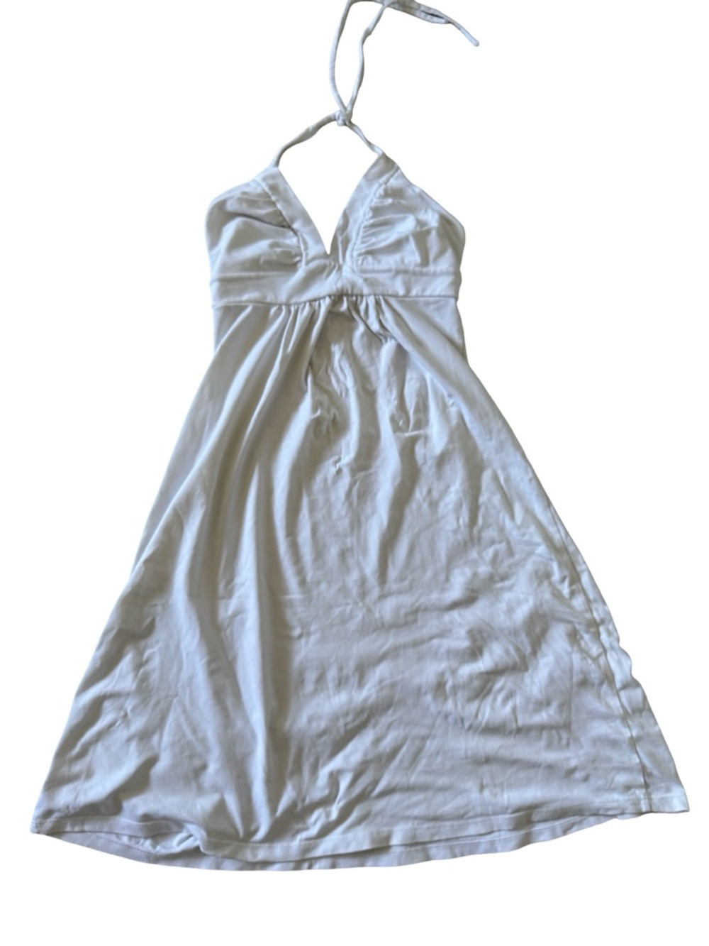 Susana Monaco White Ruched Tank Dress S